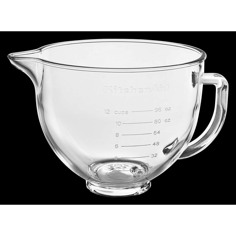 KitchenAid 5Qt. Clear Glass Bowl with Lid for KitchenAid TiltHead